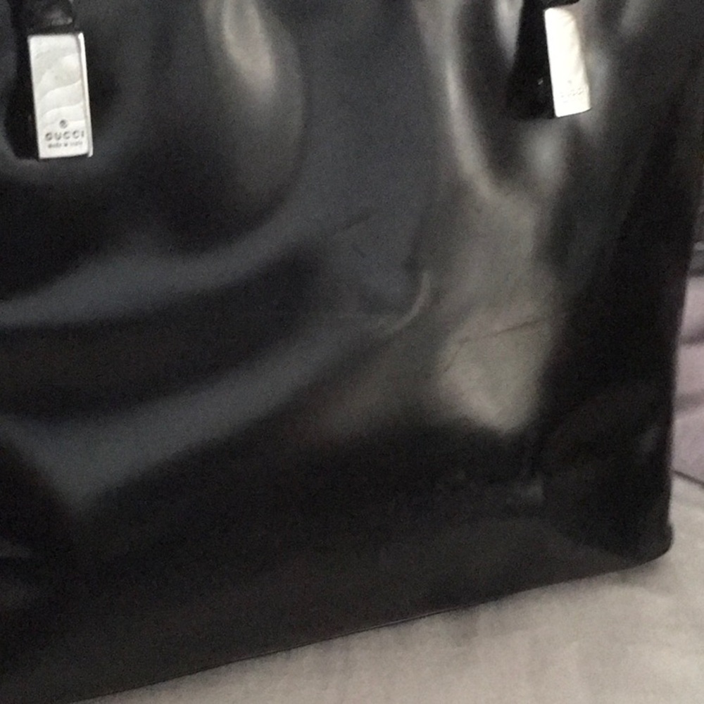 Vintage Gucci Black Patent Leather Bag - Picture 2 of 10